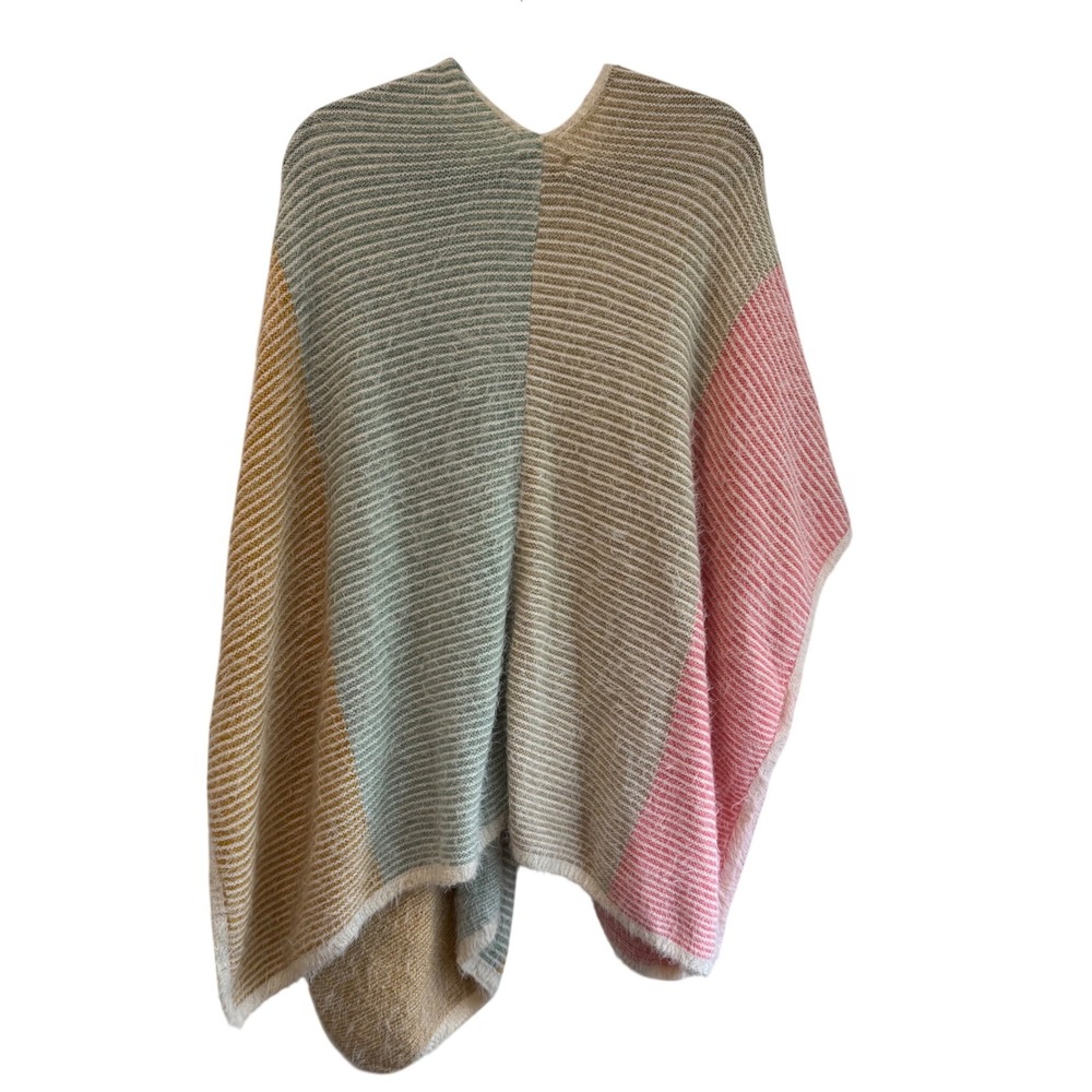 House of Harlow 1960 Striped Colorblock Kimono Cardigan - Picture 4 of 8